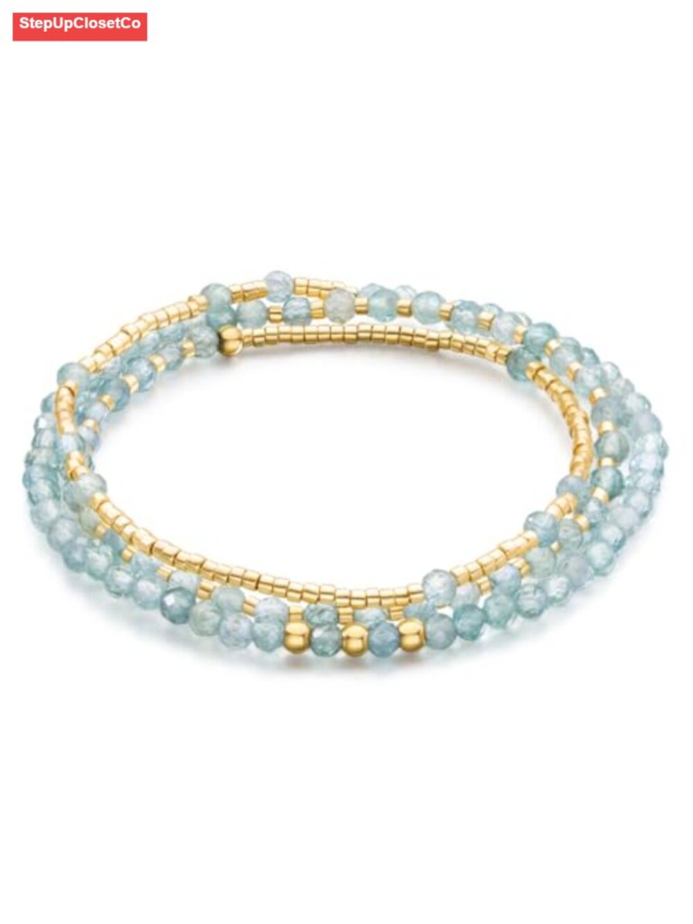 Natural Stone Stretch Beaded Bracelets Stackable Women Jewelry